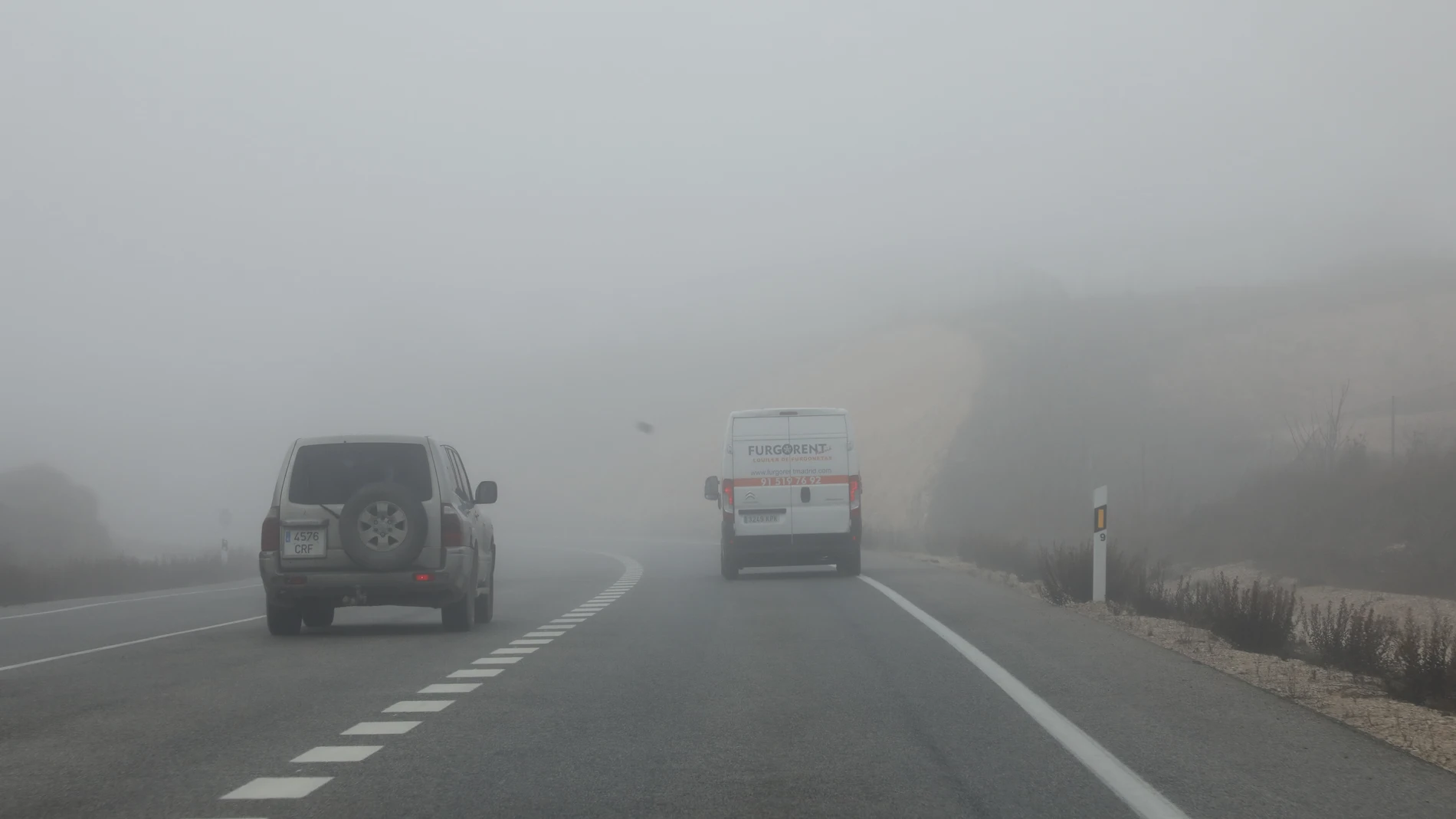 Niebla en varios puntos de la Comunidad