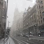 Nieve en Gran Vía