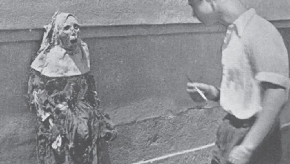 Momia de monja desenterrada al comienzo de la guerra por los frentepopulistas