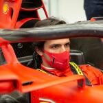 Carlos Sainz, en Maranello