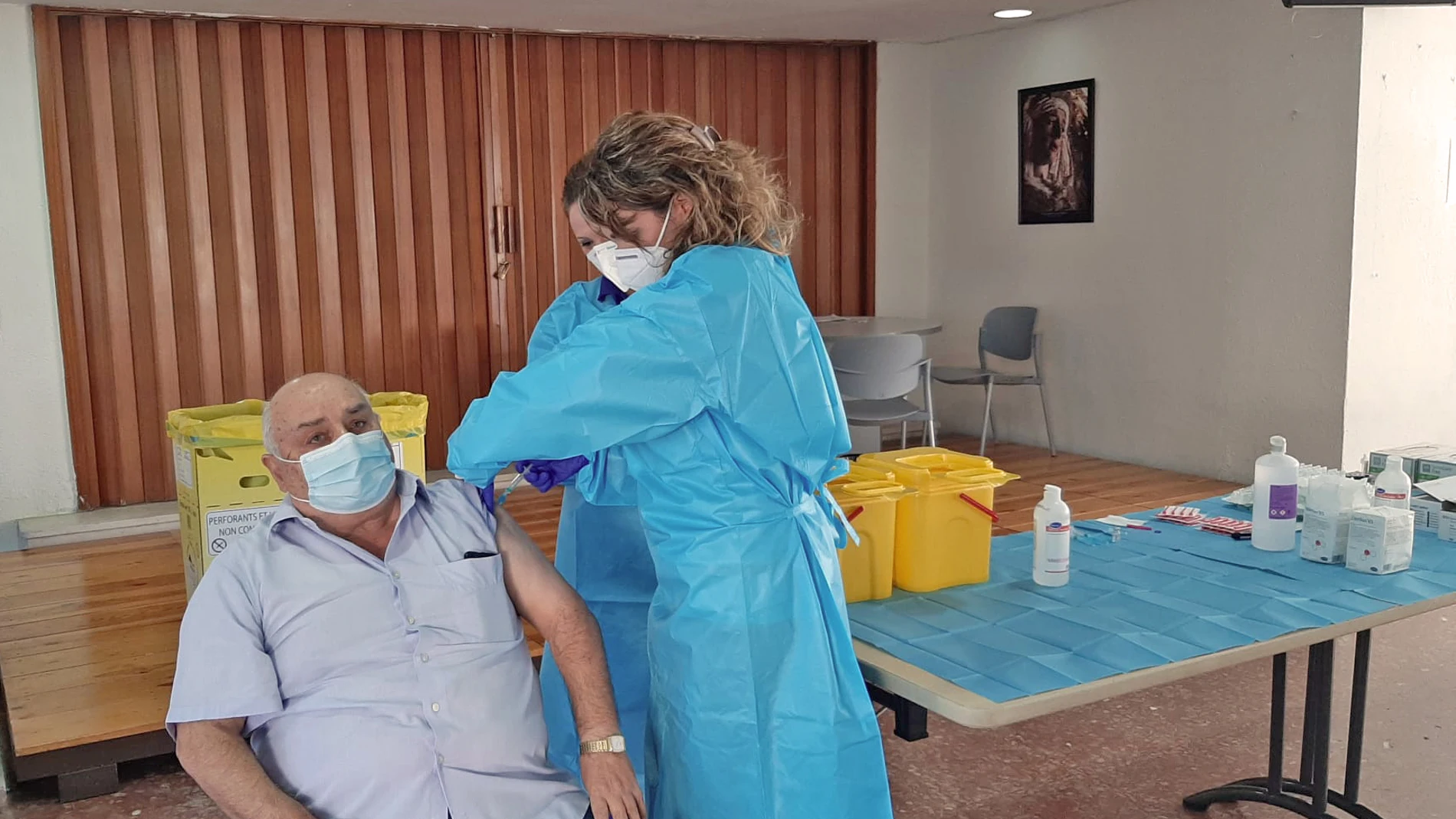 Esteban, de 68 años de edad y residente en la residencia de mayores de La Granja, en Jerez