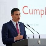 Pedro Sánchez, en el balance del año