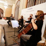 Los cuatro solistas de renombre internacional York Wong –violín primero–, Susana Fernández –violín segundo–, Jerome Ireland –viola– y Gretchen Talbot –violonchelo–, de la Real Orquesta Sinfónica de Sevilla
