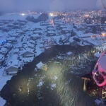 Pueblo de Ask, al sur de Noruega, tras el corrimiento de tierra