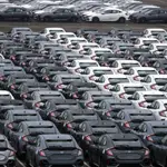 01 January 2021, England, Southampton: New cars are seen at the port of Southampton as the UK leaves the single market and customs union and the Brexit transition period comes to an end. Photo: Steve Parsons/PA Wire/dpa01/01/2021 ONLY FOR USE IN SPAIN