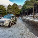 Agentes Forestales en las maniobras de rescate esta tarde en La Pedriza