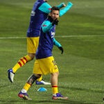 Messi, antes del partido en El Alcoraz