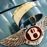 Blue and White Double Bentley Cuff