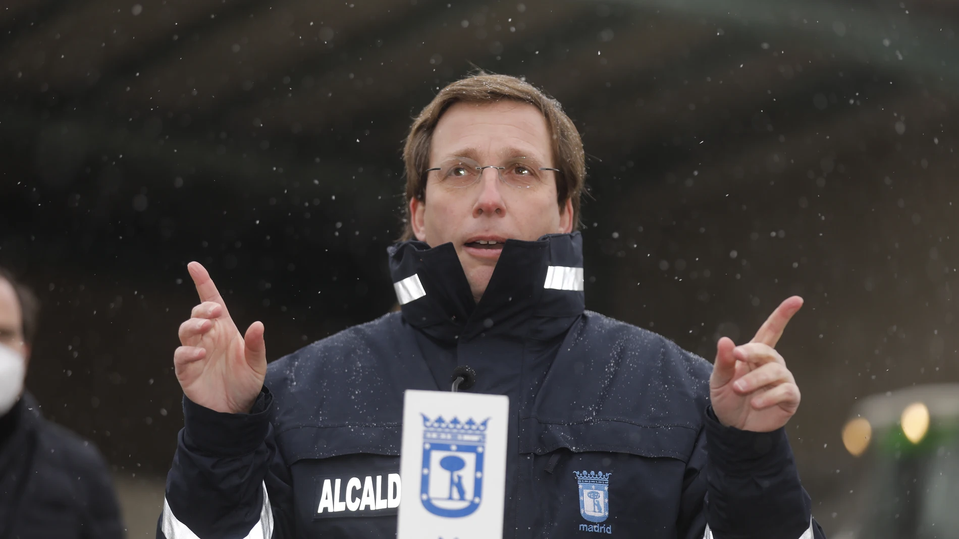 El alcalde José Luis Martínez-Almeida presenta las medidas de prevención contra la nieve que pueda caer en Madrid