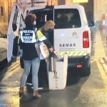 Dos integrantes del operativo del SEMAS