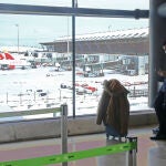 Aspecto del Aeropuerto Adolfo Suárez Barajas esta mañana.