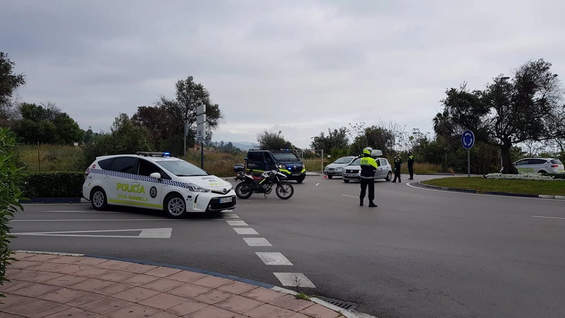 Imagen de efectivos de la Policía Local de Marbella