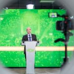 El vicepresidente de Acción Política de Vox, Jorge Buxadé en rueda de prensa