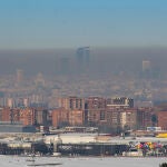Imagen de Madrid desde Getafe en un día frío