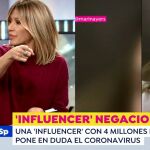 Momento en el que Griso le canta las cuarenta a la influencer