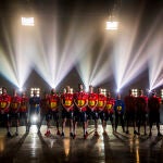 La selección española de balonmano, los Hispanos, antes de disputar el Mundial de Egipto