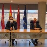 El alcalde de Lorca, Diego José Mateos, en la reunión del Comité Municipal de Seguimiento Covid-19