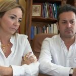 La alcaldesa de Els Poblets, Carolina Vives, y el alcalde de El Verger, Ximo Coll