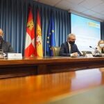 El delegado del Gobierno en Castilla y León, Javier Izquierdo, durante la rueda de prensa de presentación del balance de tráfico de 2020