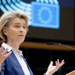 La presidenta de la Comisión Europea, Ursula von der Leyen