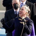 Lady Gaga en la investidura de Joe Biden.
