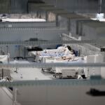 Imagen de una sala con enfermos de Covid en Madrid