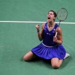 La española Carolina Marín, campeona olímpica de bádminton, volvió a ganar el título en Bangkok al derrotar, por segunda semana consecutiva, a la número uno mundial