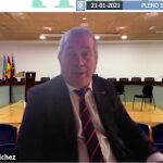 El concejal de Vox en San Javier, Rafael Vílchez, durante el pleno
