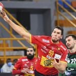 Daniel Dujshebaev, en acción en el partido del Mundial de Egipto contra Noruega
