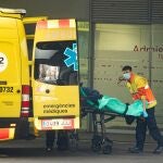 Servicio de urgencias en el Hospital de la Santa Creu