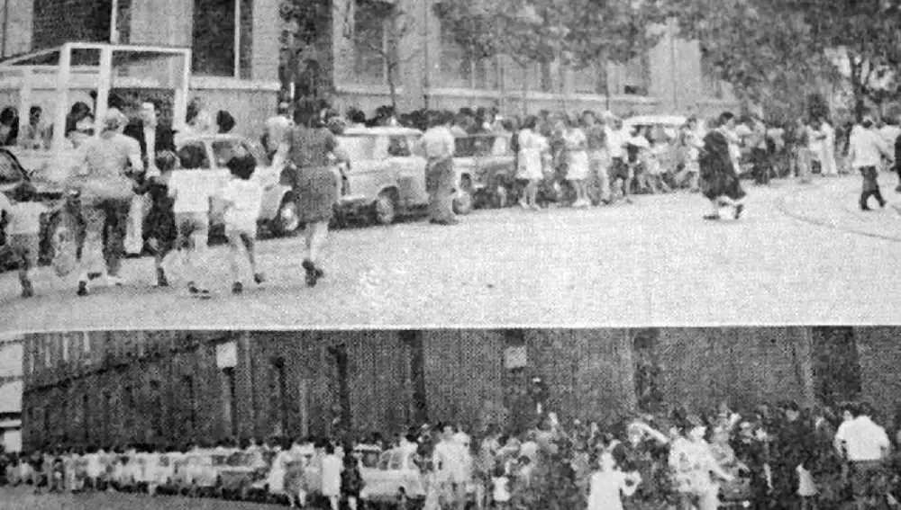 Colas para la vacunación