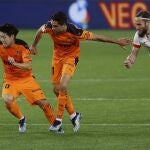 Rubén Sobrino con el Valencia.