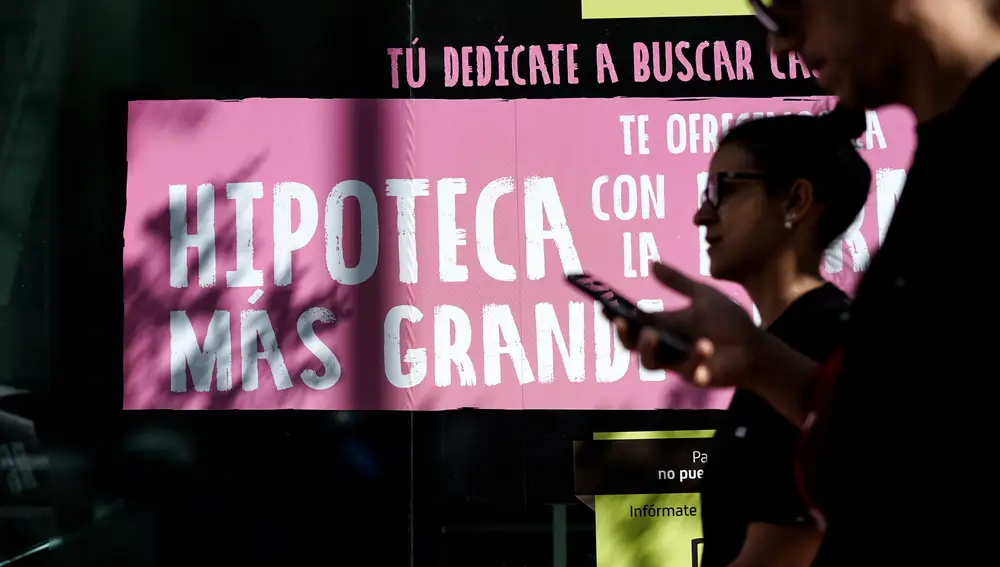 Anuncio de una hipoteca de un banco