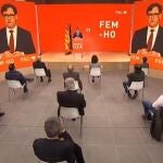 El candidato del PSC a las elecciones catalanas, Salvador Illa, en un acto con el mundo social y económicoPSC (Foto de ARCHIVO)28/10/2020