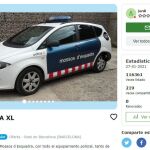 El coche patrulla está totalmente equipado