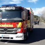 Los bomberos han tenido que excarcelar al conductor de la furgoneta