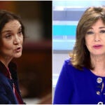 La ministra de Industria, Comercio y Turismo, Reyes Maroto, y la periodista Ana Rosa Quintana