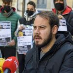 Pablo Hásel, en rueda de Prensa