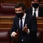 El líder del PP, Pablo Casado