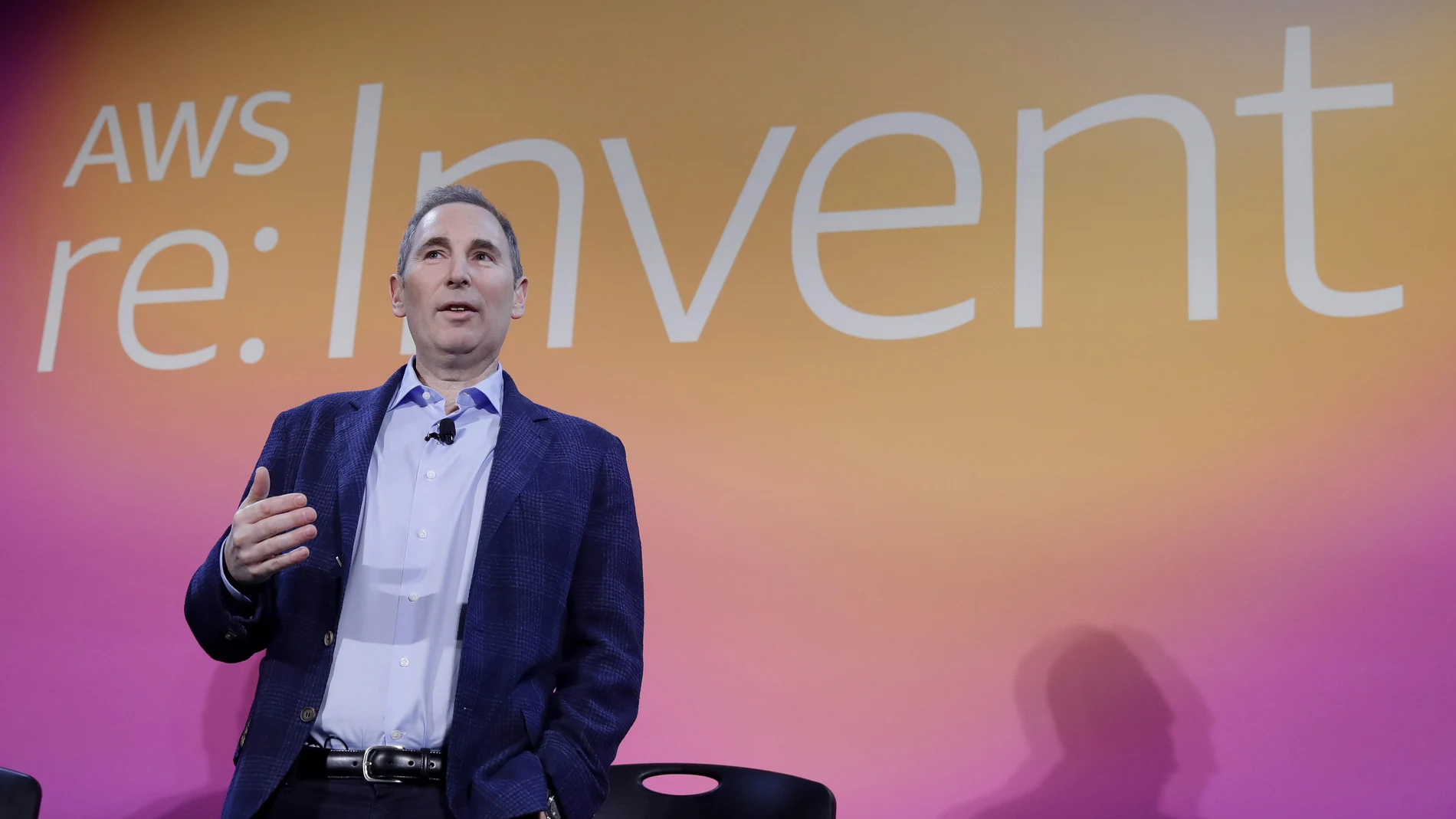 Andy Jassy, CEO de Amazon Web Service, enu un acto en Las Vegas en 2019