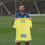 Jesé con la camiseta de Las Palmas.