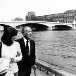 Borges con María Kodama en Sevilla