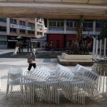 Un establecimiento hostelero cerrado durante el confinamiento