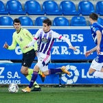 Pablo Hervías con el Real Valladolid.