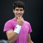 Carlos Alcaraz, en el Great Ocean Road Open que disputó en Melbourne
