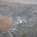 Las máquinas excavadoras siguen buscando el cuerpo de Joaquín en el vertedero de Zaldibar