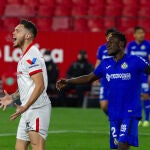 Djené con el Getafe frente al Sevilla.