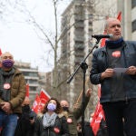 Los secretarios generales de UGT y CCOO, Pepe Álvarez y Unai Sordo