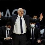 Pablo Laso, durante el partido de cuartos de final ante el Valencia Basket