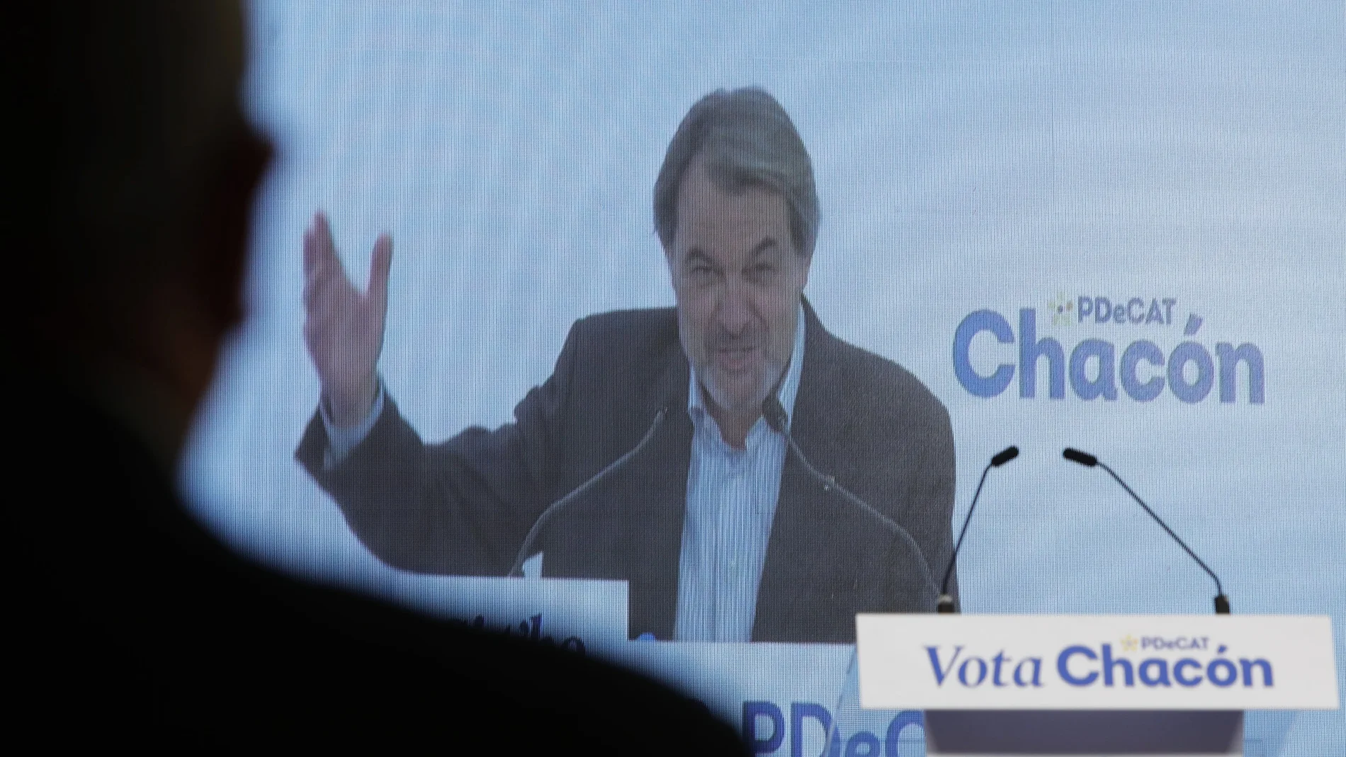 El expresident de la Generalitat, Artur Mas, durante un acto electoral en Tarragona